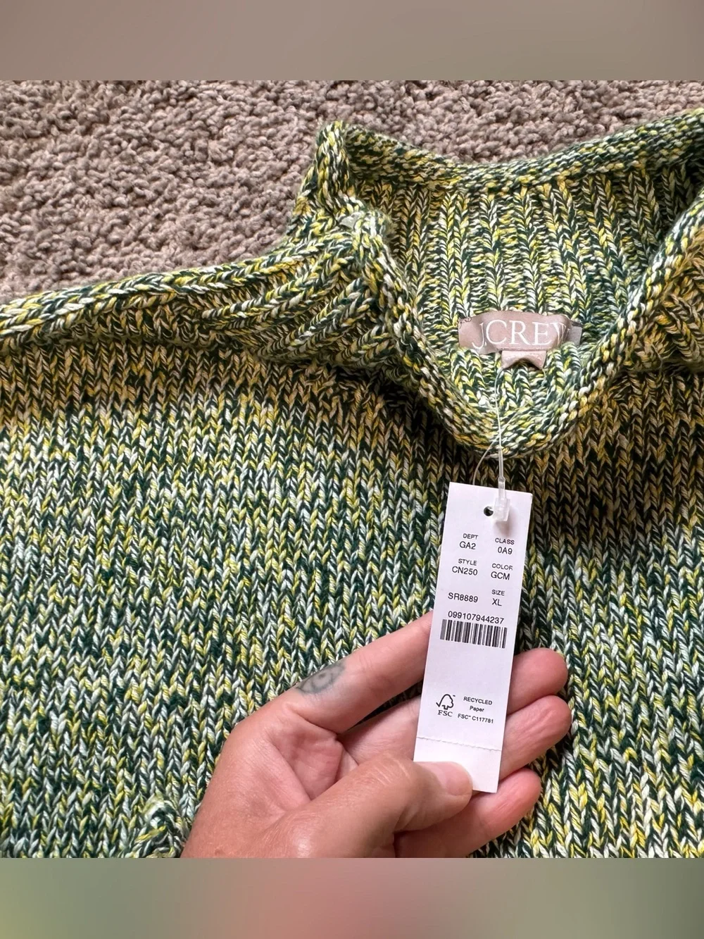 NWT J. Crew Marled 2025 Rollneck Sweater